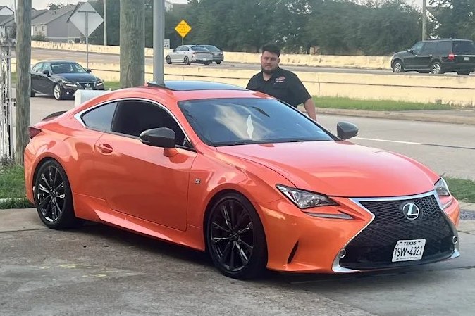 Luxury sports car outside Car Time Automotive